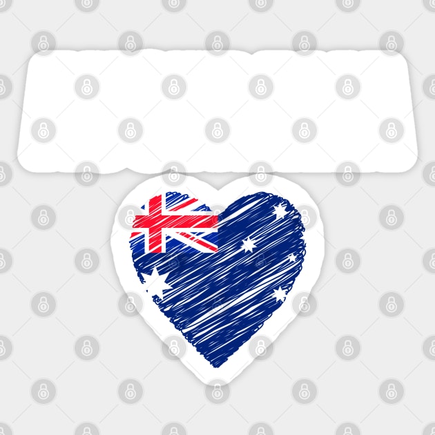 Australia flag, australian flag Sticker by eka123